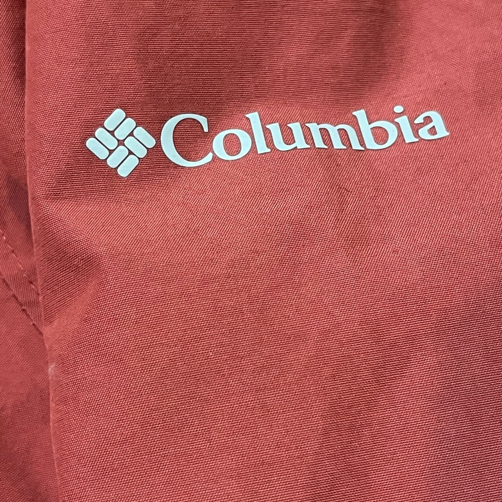 Columbia Omni-Tech Firewood Bomber Jacket Womens Size Medium Red Packable Hood - Picture 6 of 14